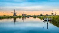 The eight working windmills at this UNESCO World Heritage Site were originally built in 1738. Credit: Shutterstock