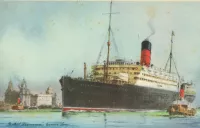 SS Franconia Cunard Line ship ca 1930 1