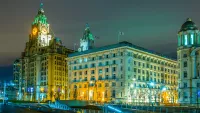Cunard Building at night 1
