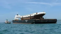 SS Nomadic in transit