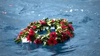 Memorial at sea