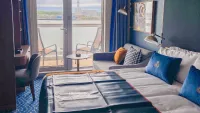 Cunard's Queen Anne boasts some of the plushest cabins that we've ever encountered. Credit: Lucy Abbott