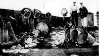 Cunard RMS Carmania Destroyed Bridge