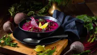 Pink soup
