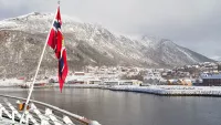 Hurtigruten Norwegian Postal Flag
