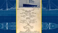 Titanic Third Class Menu