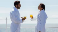 Couple Relax On Cruiseship