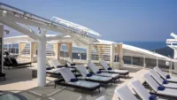 Sit back and relax on a padded deck chair. Credit: MSC Cruises