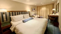 A deluxe veranda stateroom (cabin) on Viking Mississippi