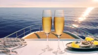 Beer and wine are served at mealtimes