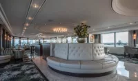 The observation lounge on the Diamond (upper) Deck | Credit: Riviera Travel