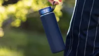 Reusable water bottle packing