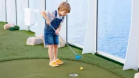 Mini golf at sea