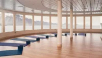 National Geographic Endurance yoga studio