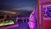 Igloo and hot tub National Geographic Endurance
