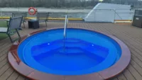 There will usually be a Jacuzzi or small pool on the ship