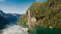Hurtigruten ship summer