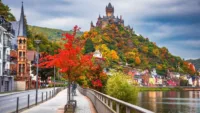 Cochem Castle amongst the autumn foliage 1