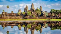 Unforgettable temple visits to Angkor with overland transfer