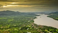 Mekong River at dusk