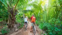 Tourists in Mekong Delta Image