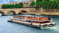 A sightseeing boat in Paris