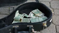 Dollars in case