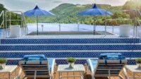 Sun deck and infinity pool on SS Bon Voyage | Credit: Uniworld River Cruises