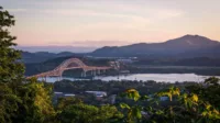 The Panama Canal at dawn