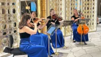 String quartet on Oceania Allura | Credit: Kaye Holland