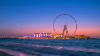View of the Ain Dubai Ferris wheel