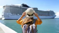 Woman at port