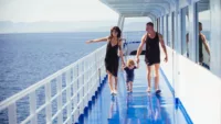 Young family cruise ship