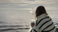 Enjoying the views from the Balcony (Discovery Princess)