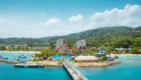 Port in Ocho Rios in Jamaica
