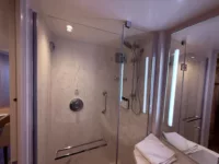 The shower doors are a welcome addition (Star Princess)