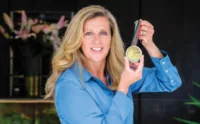Sally and her Olympics gold medal