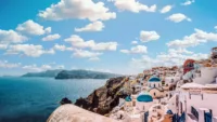 Sally's first cruise was to the Greek Islands