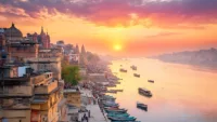 Sunrise Over the Ganges River, Varanasi | Credit: Canva
