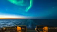 Northern Lights over Seabourn Venture | Credit: Seabourn