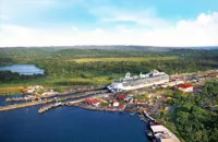 Coral Princess, one of the smallest ships in the fleet, can transit through the Panama canal's historic locks | Credit: Princess Cruises