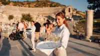 Seabourn's signature event at Ephesus | Credit: Seabourn