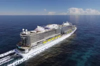 At sea