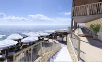 Royal Beach Club Santorini | Credit: Royal Caribbean