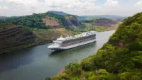 Coral Princess transiting the Panama Canal | Credit: Princess Cruises