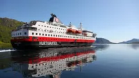 Hurtigruten in the sunshine