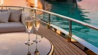 Luxury small ship canva