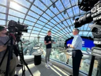 Host Dean Wilson onboard Princess Cruises' Sun Princess