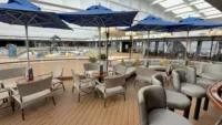 The pool deck on Renaissance
