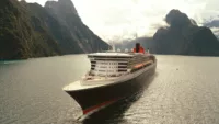 Queen Mary 2 Milford Sound New Zealand Credit Cunard